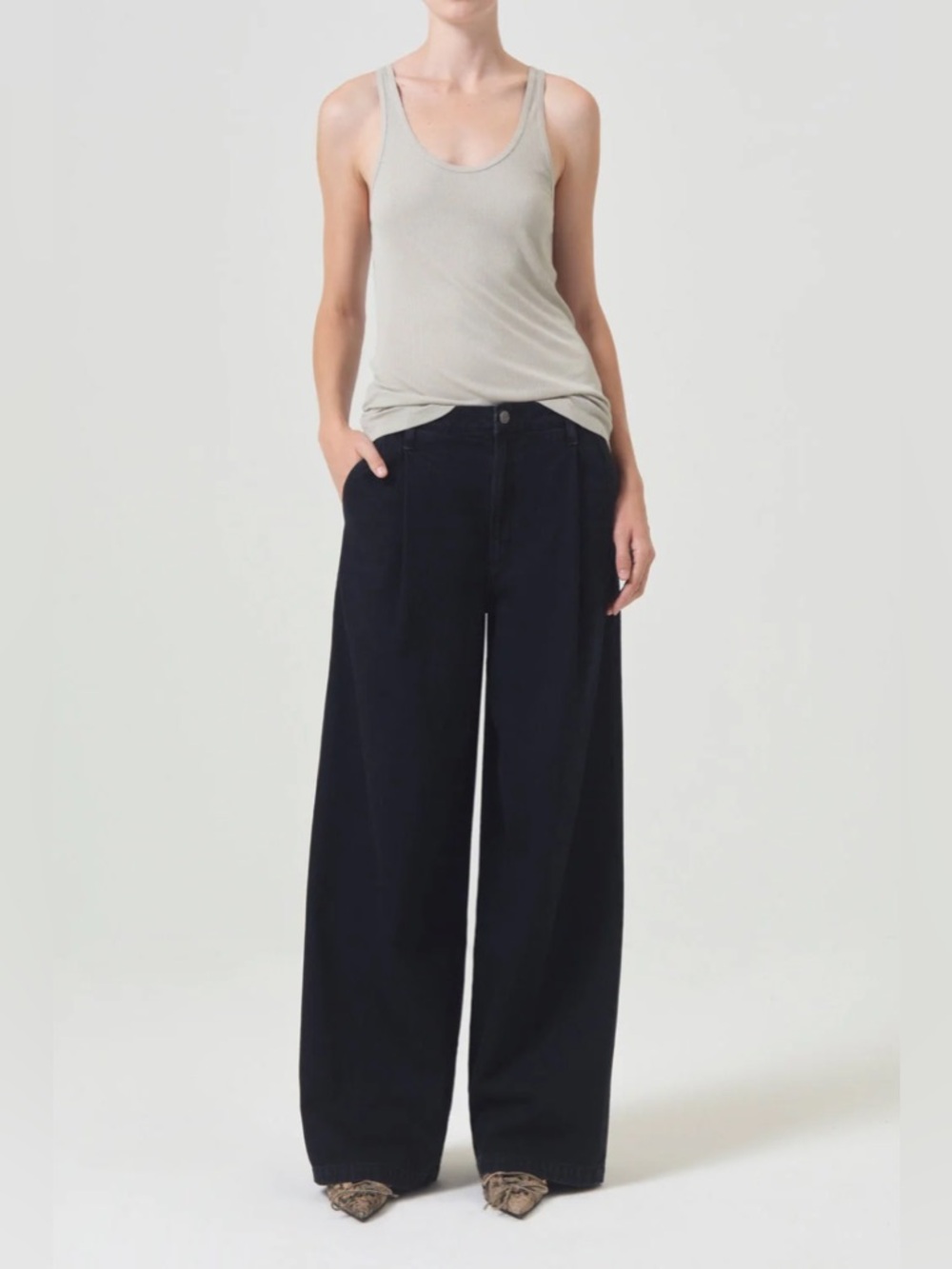 NWT AGOLDE Ellis Trouser in Crushed Size 24